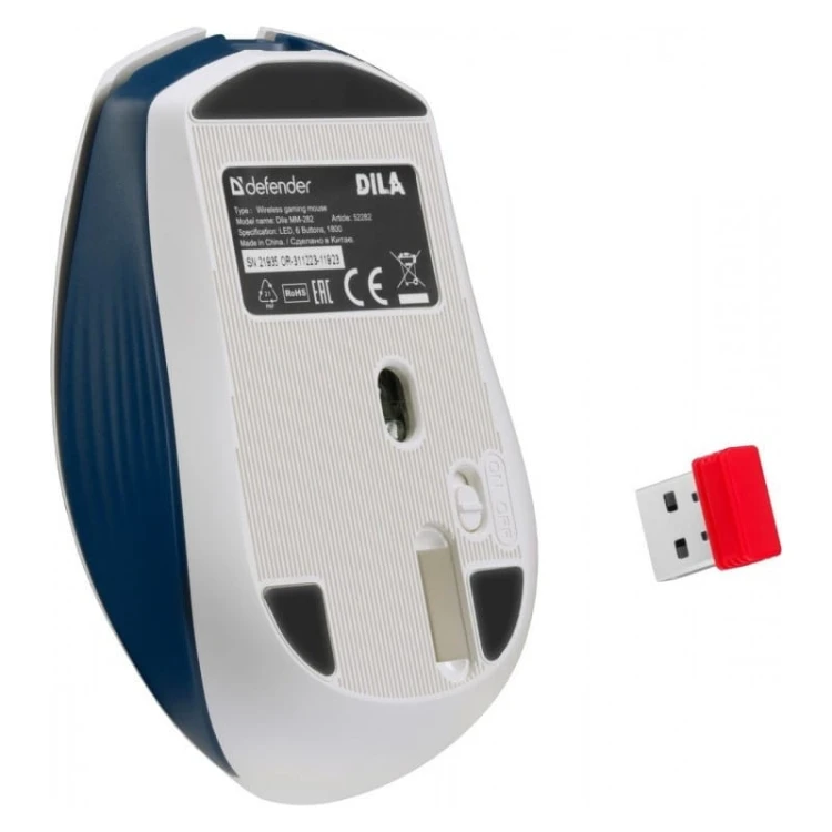 Defender Mysz gamingowa bezprzewodowa DILA MM-282 RF 1800DPI 6P