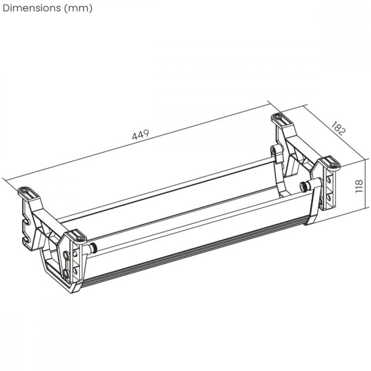 Maclean Organizer podbiurkowy na kable MC-106B