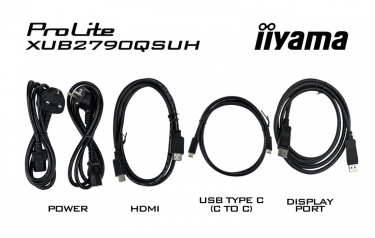 IIYAMA Monitor 27 cali XUB2790QSUH-B2 IPS,QHD,CAM,MIC,HDMI,DP,3xUSB(3.2),  100Hz,ADAPTIVE SYNC,FlickerFree,2x2W,WINDOWS HELLO