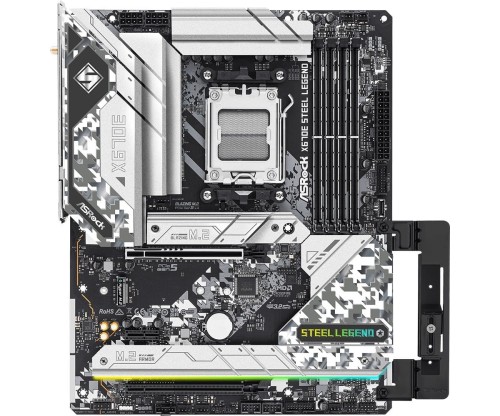 ASRock Płyta główna X670E STEEL LEGEND AM5 4DDR5 HDMI/DP M.2  EATX