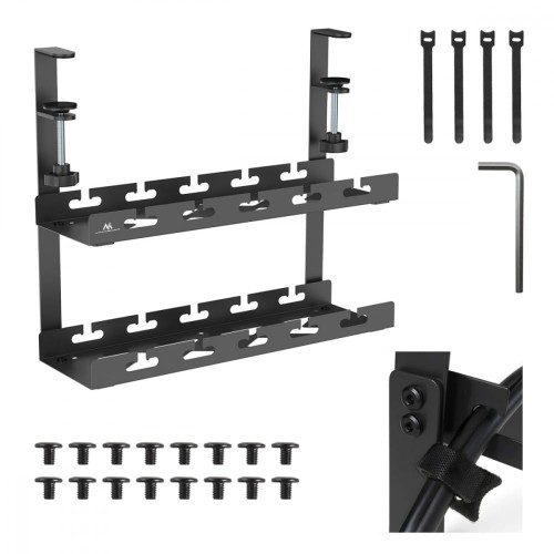 Maclean Organizer podbiurkowy na kable MC-104 B