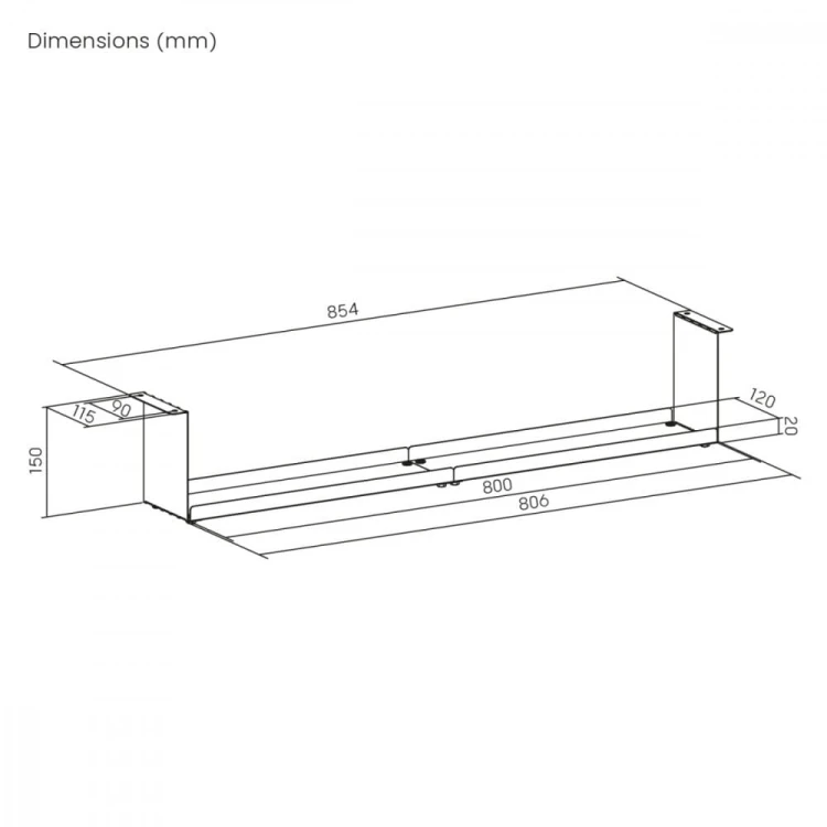 Maclean Kompaktowy organizer na kable MC-107 B