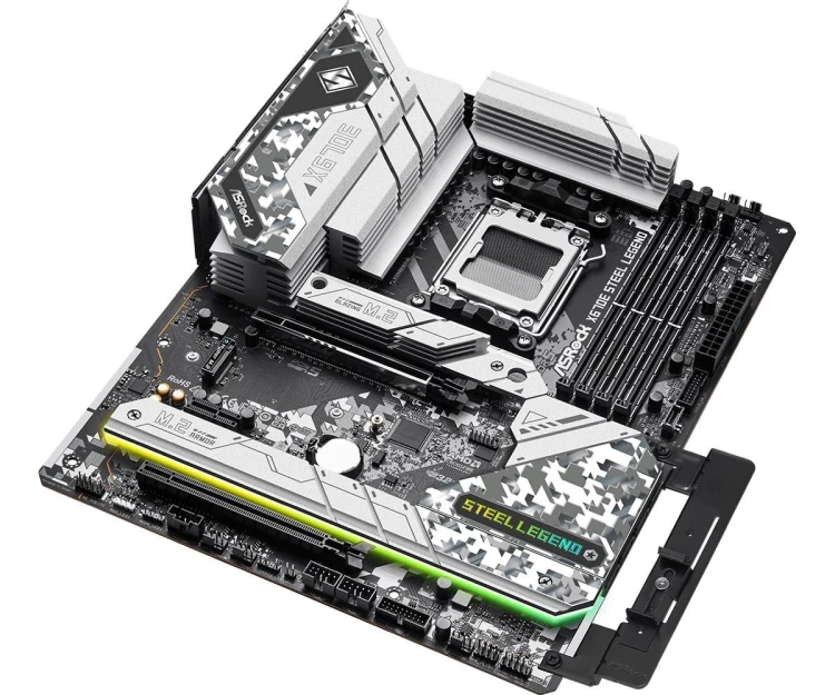 ASRock Płyta główna X670E STEEL LEGEND AM5 4DDR5 HDMI/DP M.2  EATX
