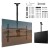 Maclean Uchwyt sufitowy dla TV max 60kg, MC-112B                        vesa 600x400