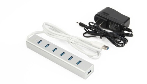 Unitek HUB 7 x USB3.0 Aluminium z zasilaczem; Y-3090