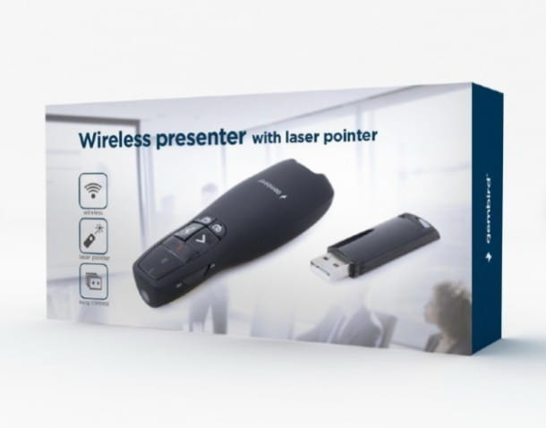 Gembird Bezprzewodowy prezenter laserowy 2