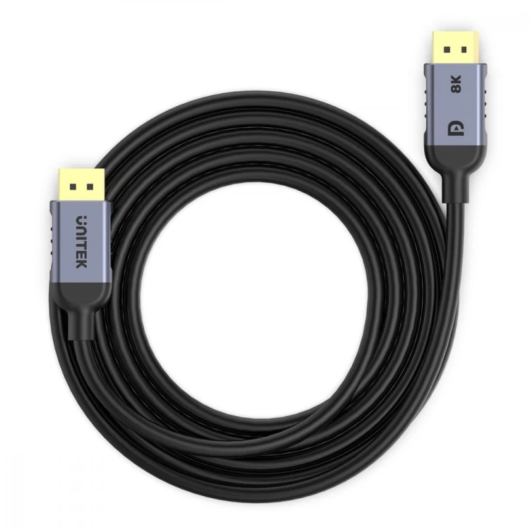 Unitek Kabel DisplayPort 1.4, 8K@60Hz, 4K@240Hz, HDR, 2m; C1628GY01-2M