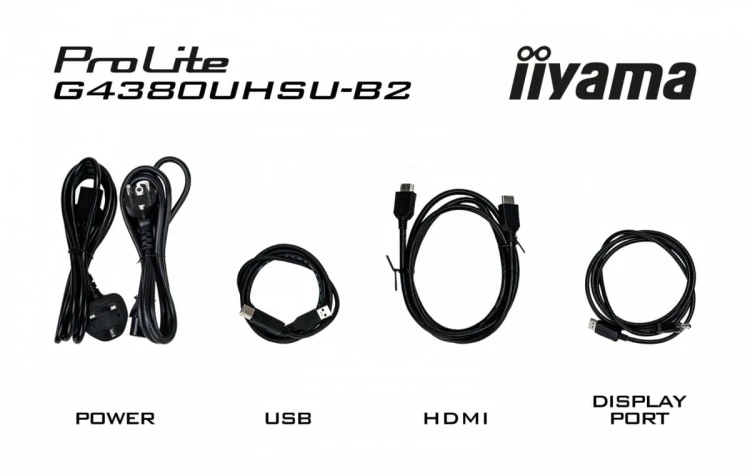 IIYAMA Monitor G-Master 42.5 cala G4380UHSU-B2 4K,VA,2xHDMI,2xDP,0,3ms,144Hz,550cd,    4000:1, USB HUBx4, 2x7W,