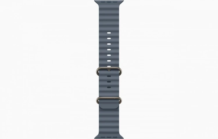 Apple Watch Ultra 3 GPS + Cellular Koperta 49 mm z tytanu w kolorze naturalnym Pasek Ocean w kolorze marynarskiego granatu