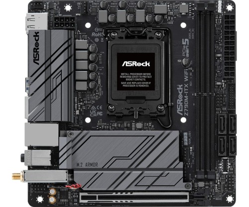 ASRock Płyta główna Z790M-ITX WIFI S1700 2DDR5 HDMI M.2 mITX