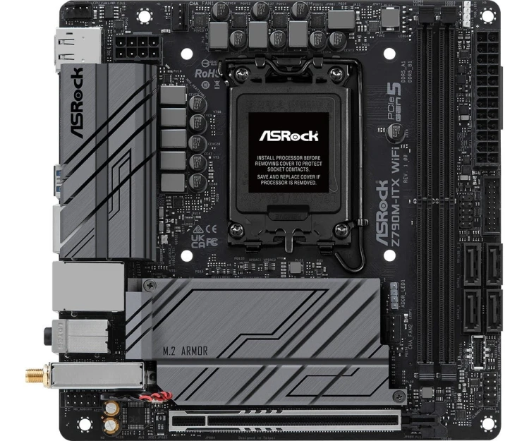 ASRock Płyta główna Z790M-ITX WIFI S1700 2DDR5 HDMI M.2 mITX