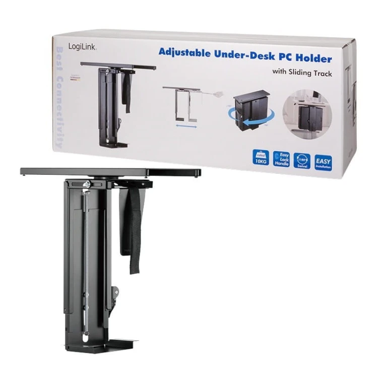 LogiLink Regulowany uchyt biurkowy na komputer