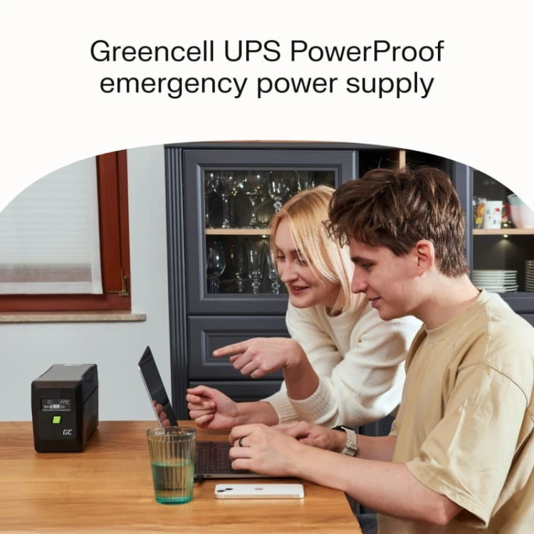 Green Cell Zasilacz awaryjny UPS 1050W/1500VA czysta sinusoida