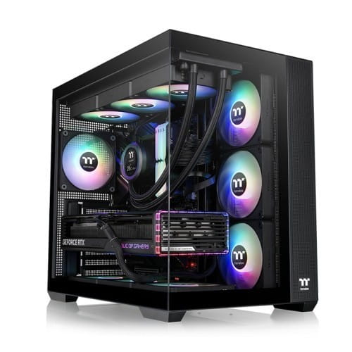 Thermaltake Obudowa - View 380 TG ARGB - Black
