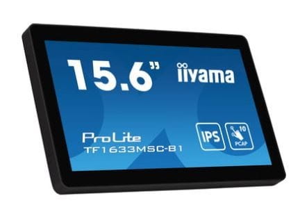 IIYAMA Monitor 15.6 cala ProLite TF1633MSC-B1 IPS,poj.10pkt.450cd,IP54