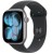 Apple Watch Series 11 GPS koperta 46 mm z aluminium w kolorze gwiezdnej szarości, pasek sportowy w kolorze czarnym - rozmiar S/M