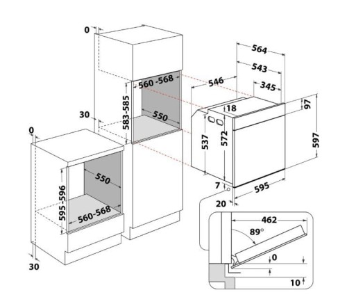 Whirlpool Piekarnik WOI4S8CM1SXA