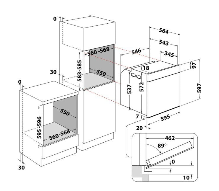 Whirlpool Piekarnik WOI4S8CM1SXA