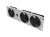 Lanberg Panel wentylacyjny pionowy 19 cali 3U do szaf rack, trzy wentylatory, 230V, szary