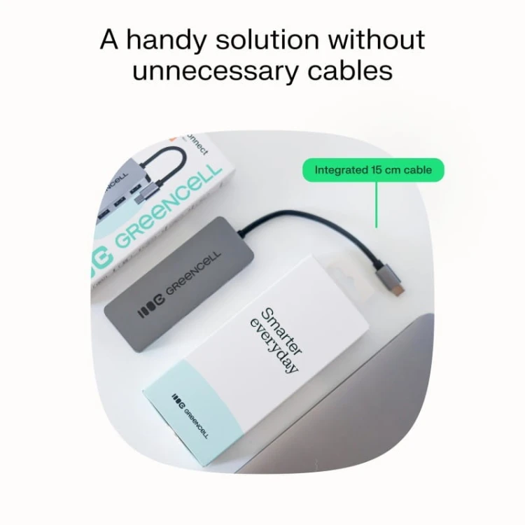Green Cell HUB USB-C Basic USB-C do 4x USB-A 3.0