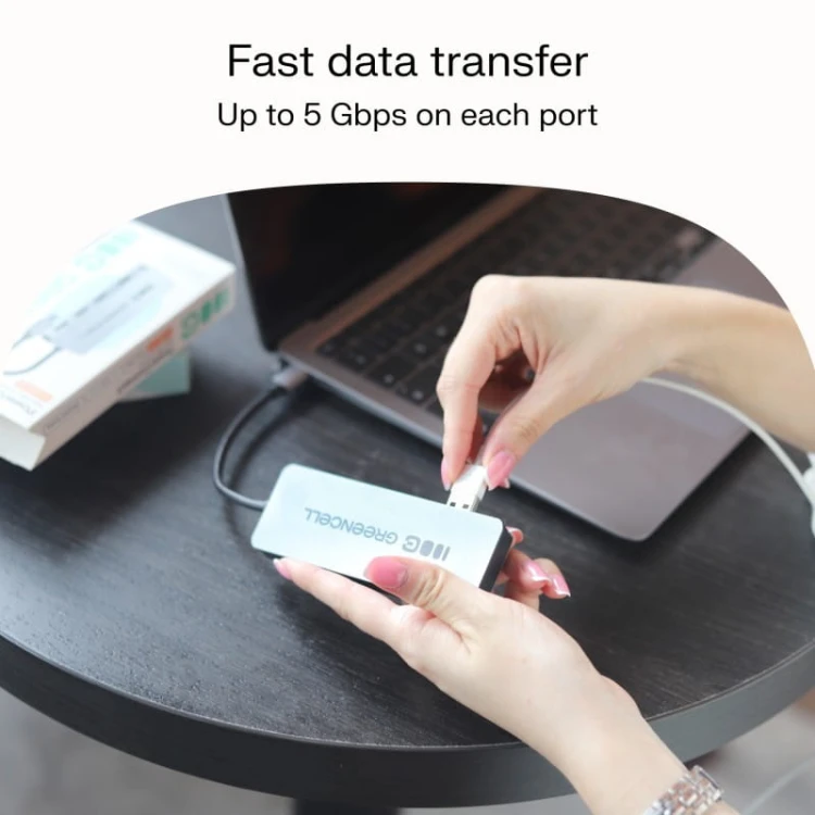 Green Cell HUB USB-C Basic USB-C do 4x USB-A 3.0