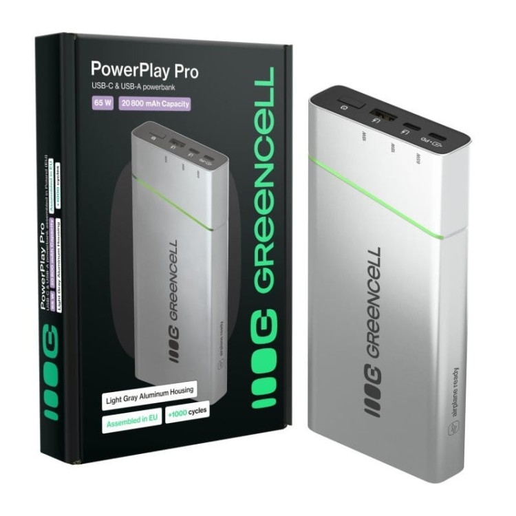 Green Cell Powerbank 65W PowerPlay 20800mAh PD PL