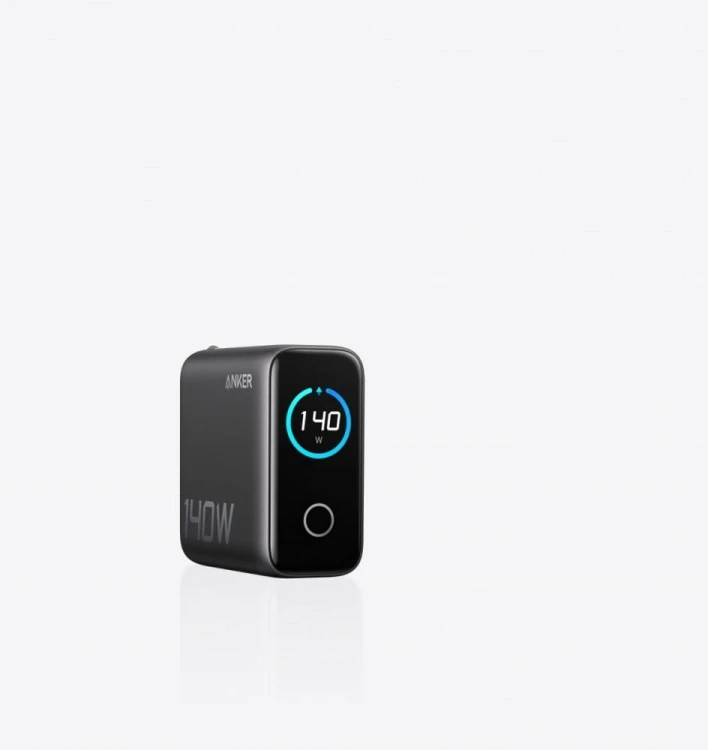 Anker Ładowarka sieciowa 140W PD3.1 kabel USB-C LED Czarna