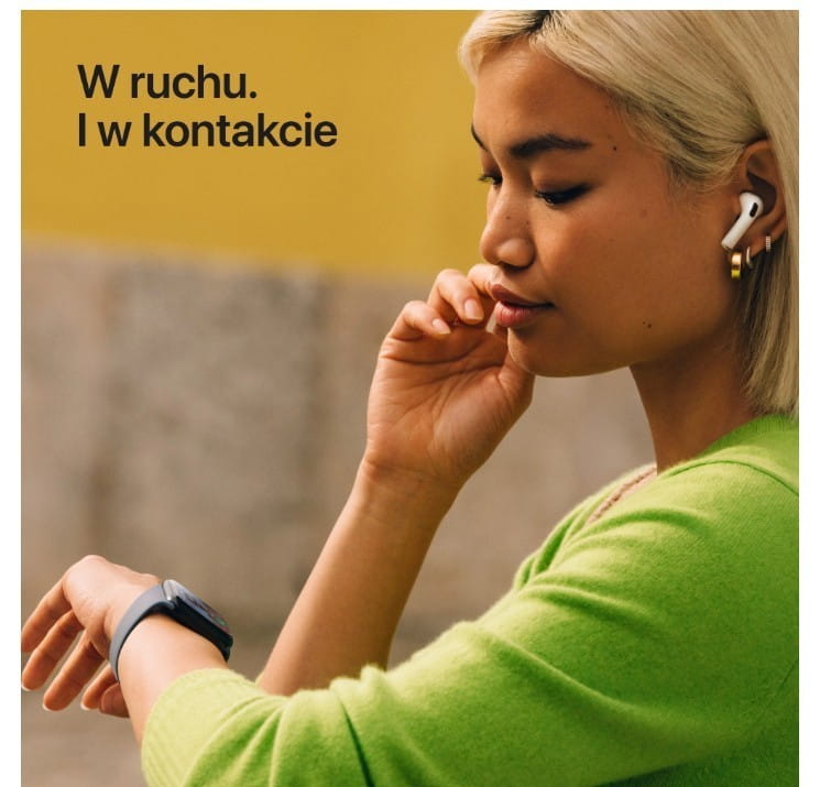 Apple Watch SE 3 GPS+Cellular koperta 44 mm z aluminium w kolorze północy, pasek sportowy w kolorze północy - rozmiar S/M