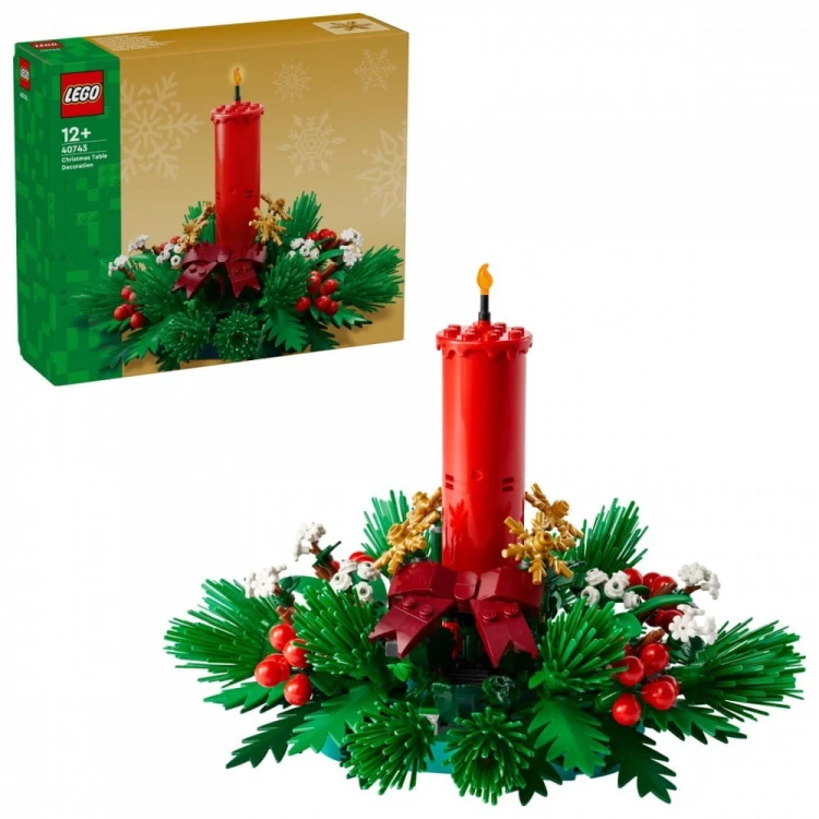 LEGO Klocki Iconic 40743 Świąteczna dekoracja stołu