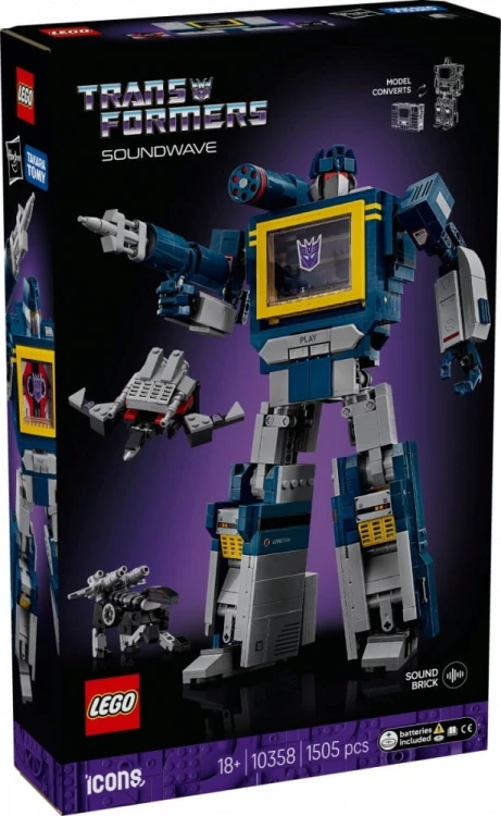 LEGO Klocki Icons 10358 Transformers: Soundwave