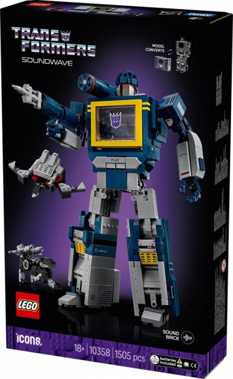 LEGO Klocki Icons 10358 Transformers: Soundwave