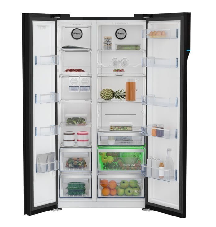 Beko Chłodziarko-zamrażarka Side by side GN163140ZGBN