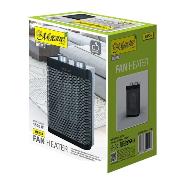 Feel-Maestro Termowentylator ceramiczny 1500W MR-924