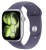 Apple Watch Series 11 GPS koperta 42 mm z aluminium w kolorze srebrnym, pasek sportowy w kolorze mlecznego fioletu - rozmiar S/M