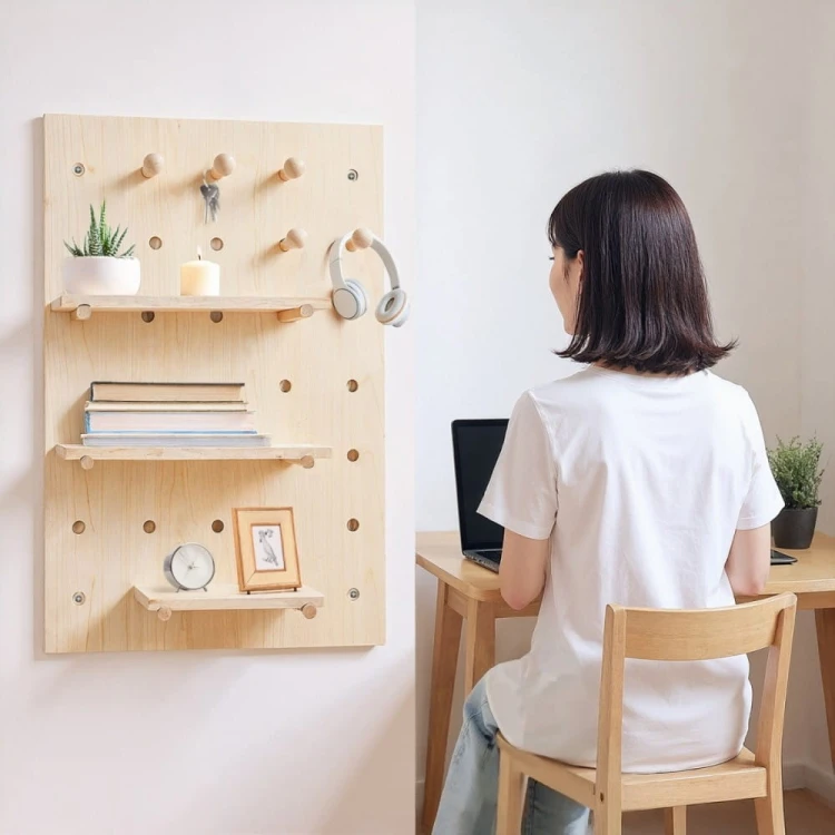 Maclean Drewniana tablica, organizer MC-130 WD