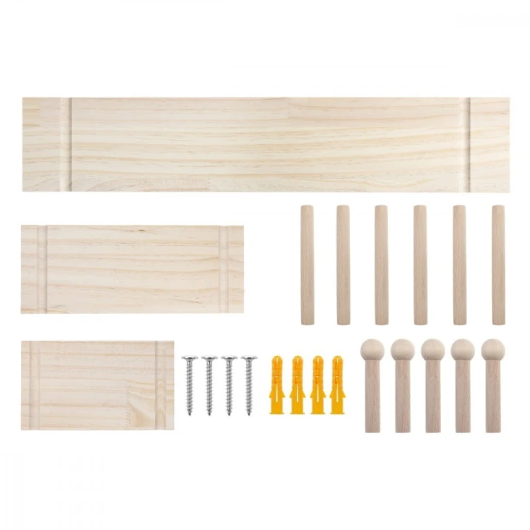 Maclean Drewniana tablica organizer MC-131 WD