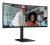 AOC Monitor CU34E4CV 34 cale 120Hz Curved VA HDMIx2 DP RJ45 HAS Głośniki