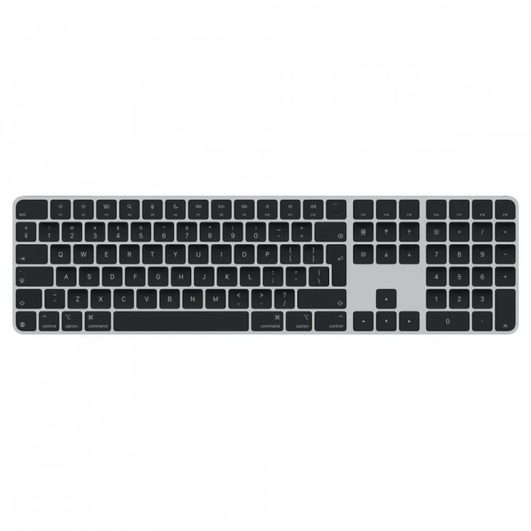 Apple Klawiatura Magic Keyboard z Touch ID i polem numerycznym dla modeli Maca z czipem Apple - angielski (międzynarodowy) - czarne klawisze