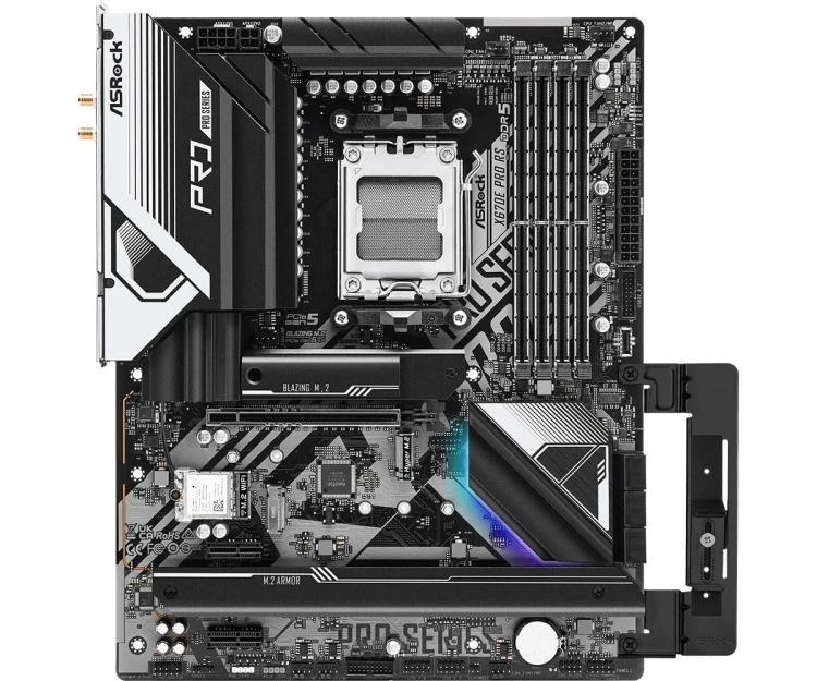 ASRock Płyta główna X670E PRO RS AM5 4DDR5 HDMI/DP M.2  EATX