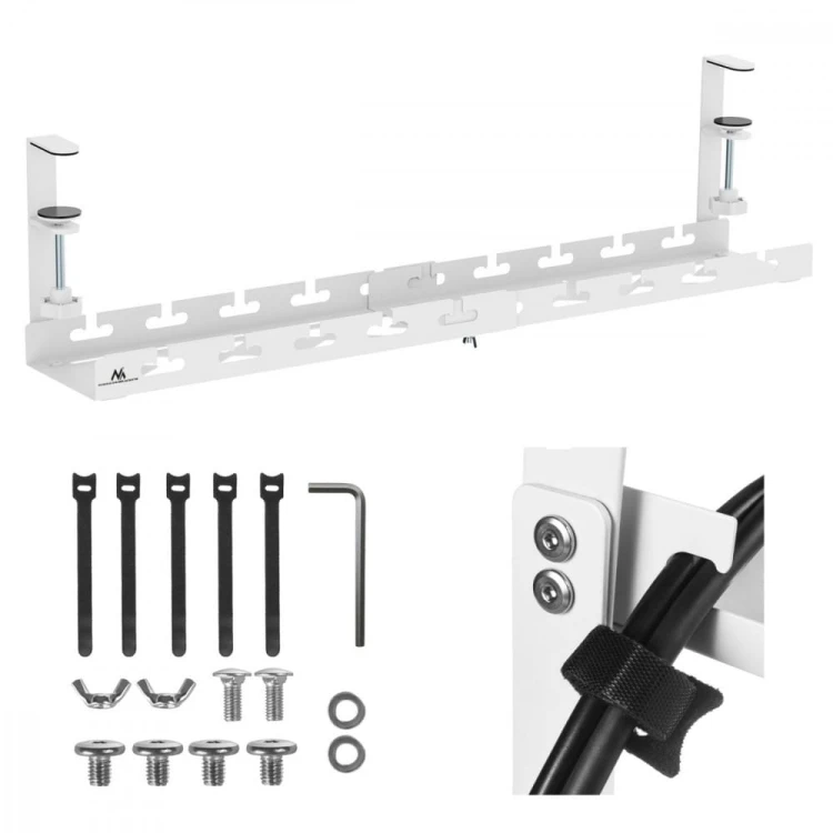 Maclean Organizer podbiurkowy na kable MC-103W