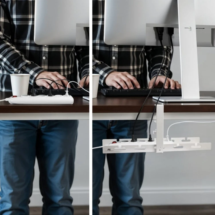 Maclean Organizer podbiurkowy na kable, MC-105W