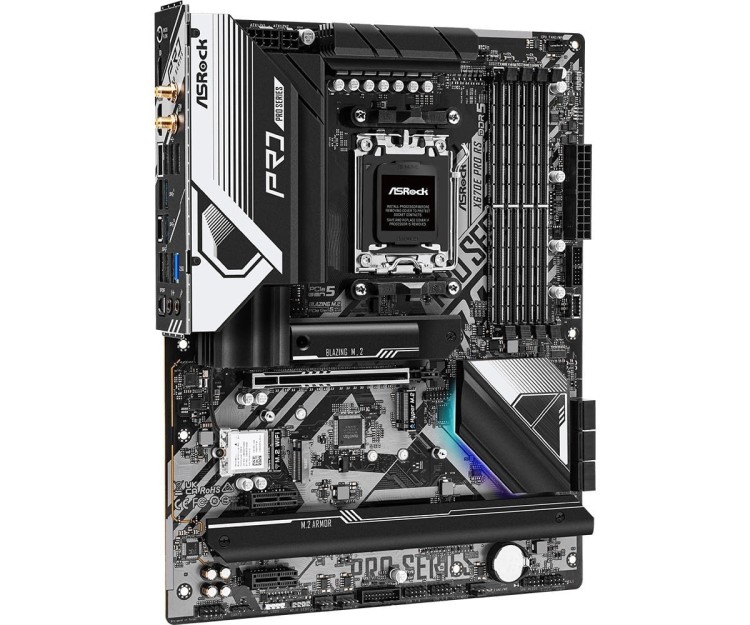ASRock Płyta główna X670E PRO RS AM5 4DDR5 HDMI/DP M.2  EATX