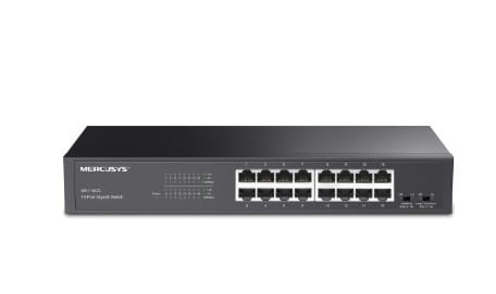 TP-LINK Przełącznik Mercusys 16-Port Gigabit Desktop/Rackmount Switch                PORT: 16× Gigabit RJ45 Ports