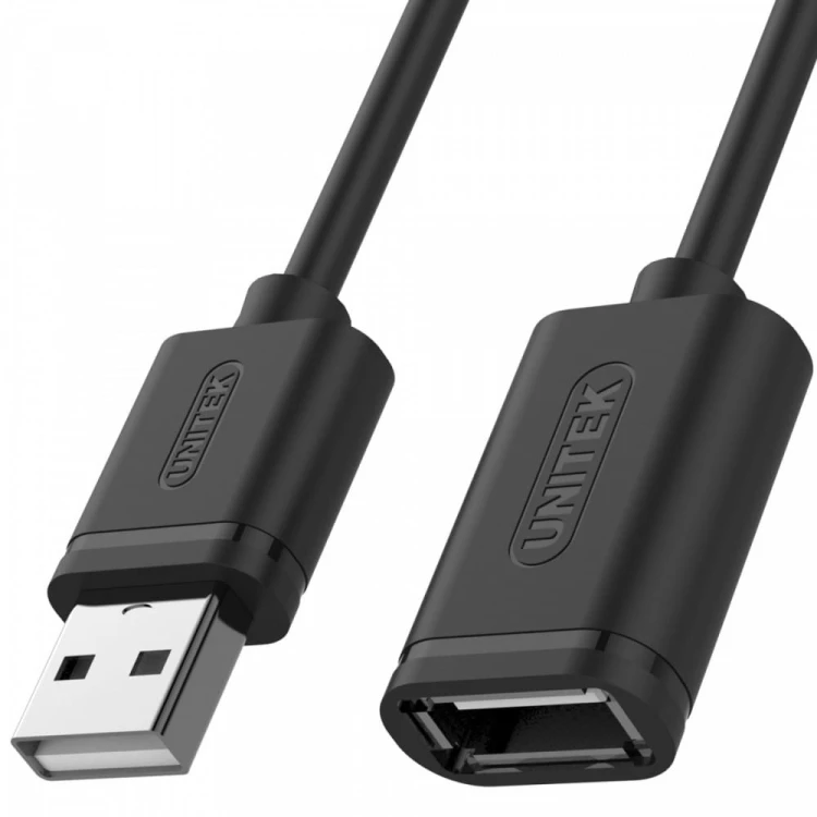 Unitek Kabel przedłużacz USB 2.0 AM-AF, 1m, Y-C428GBK