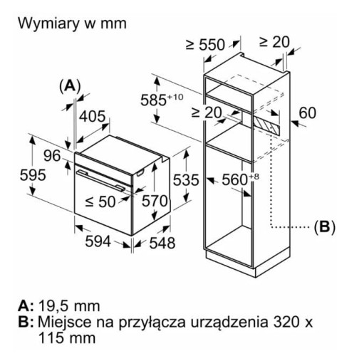 Bosch Piekarnik AirFry HBG536EW4 biały