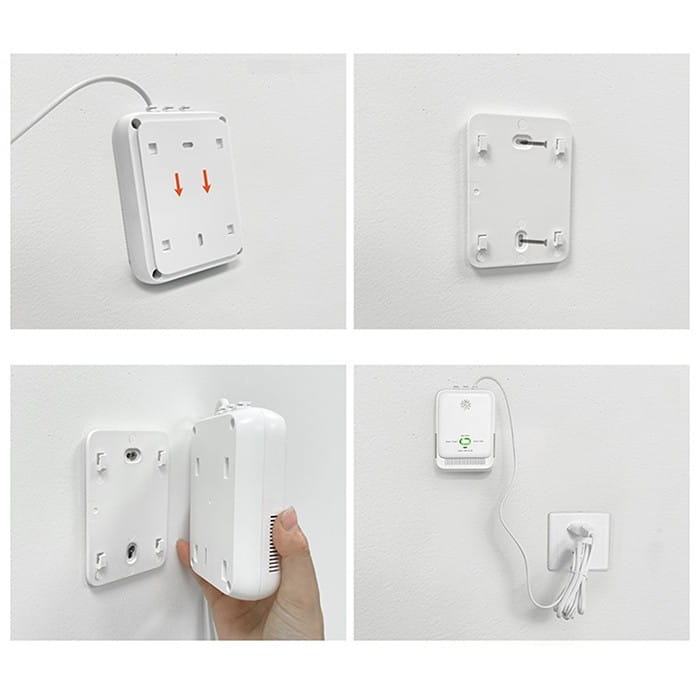 Qoltec Czujnik wycieku gazu i tlenku węgla | alarm 85dB | LED