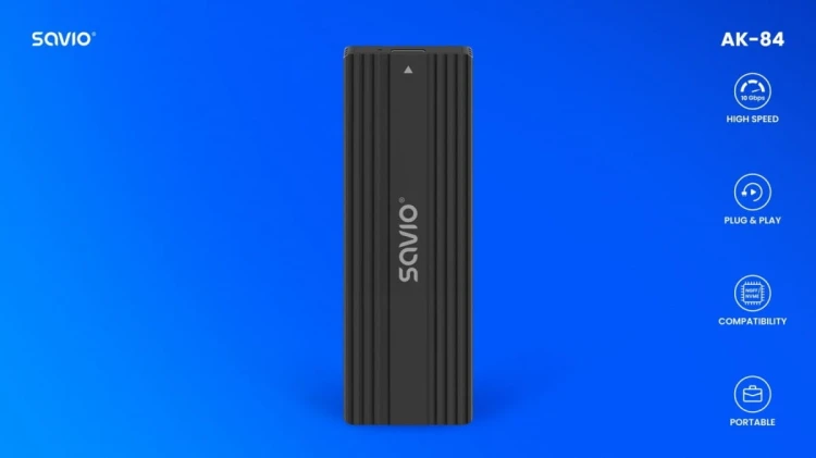 Savio Obudowa na dysk zewnętrzny M.2 SSD NVMe & NGFF Combo  AK-84