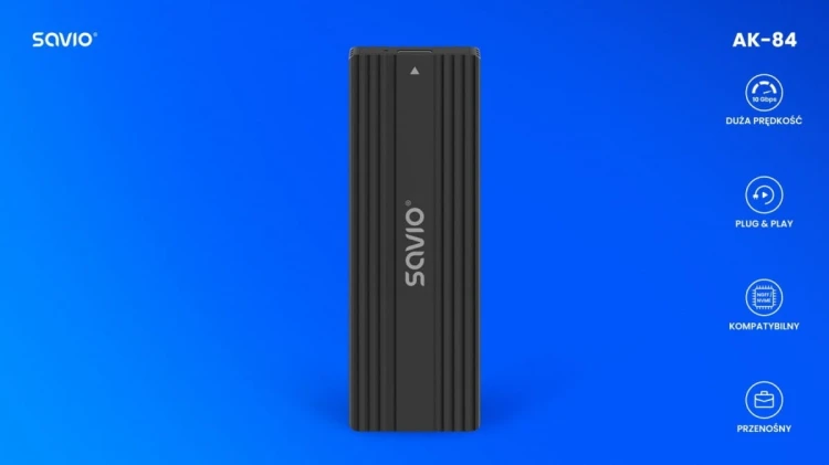 Savio Obudowa na dysk zewnętrzny M.2 SSD NVMe & NGFF Combo  AK-84