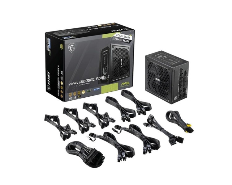 MSI Zasilacz A1000GL PCIE5  II 1000W 80PLUS GOLD
