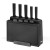Feel-Maestro Zestaw noży + desek na podstawce MR-1412-BLACK